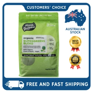 Honest to Goodness Organic Supergreens Blend Powder 1kg - Daily Nutrient Booster - Picture 1 of 2