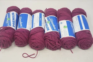 Lot of 5+ Skeins Herrschners Premium Worsted Acrylic Yarn 3 oz 4 Ply Mulberry - Picture 1 of 6