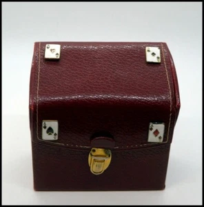 Caja de cartas estilo cartera doble cubierta puente imitación cuero #A3023 - Imagen 1 de 8