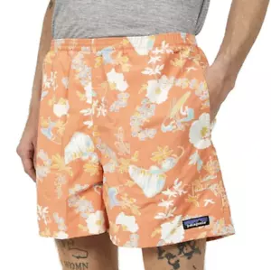 Bañador corto Patagonia NetPlus Baggie naranja forrado para hombre talla XL NUEVO SIN ETIQUETAS - Imagen 1 de 10