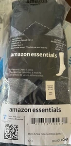 Amazon essentials men’s 5 pack patterned dress socks - Picture 1 of 2