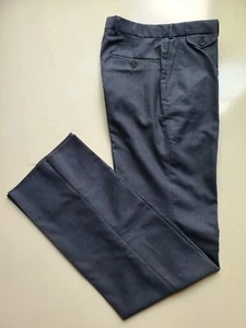 Pantalone uomo Club Room CR 30x38 100% cotone piatto davanti vestibilità classica grigio nuovo senza etichette. - Foto 1 di 10