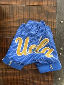 Guanti calcio UCLA squadra emessa giocatore esclusivo Under Armour blu e oro XL - Foto 1 di 5