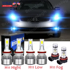 8k For 2007-2018 Nissan Altima Combo LED Headlight High Low+Fog light bulbs Kit - Picture 1 of 12