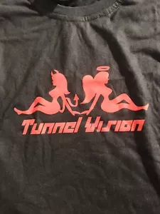 Camiseta Tunnel Vision Manga Larga Negra Bueno vs Mal Talla XL NUEVA - Imagen 1 de 7
