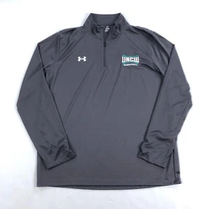 Under Armour Pullover Mens Large UNCW Seahawks 1/4 Zip Team Tech Dark Gray - Picture 1 of 12