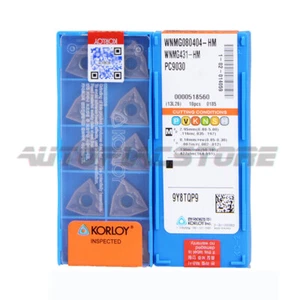 KORLOY WNMG080404-HM PC9030 Carbide Inserts CNC TOOL 10PCS/BOX - Picture 1 of 4