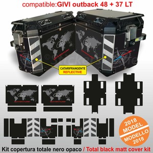 Adhesivos Maletas Givi Trekker Outback 48+37 Lt (2018) BMW R1200 R1250 GS - V2