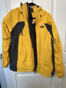 Chaqueta Hyvent para hombre The North Face talla L amarilla de nailon con capucha senderismo Gorpcore - Imagen 1 de 9