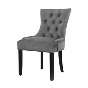 New Set of 2 Dining Chairs French Provincial Retro Chair Wooden Velvet Fabric Gr - Picture 1 of 2