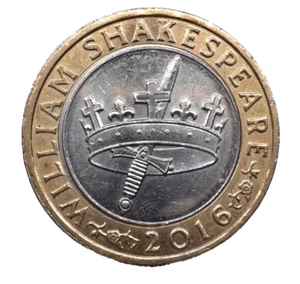 UK BRITISCH SELTENE 2016 UMLAUFENDE £2 MÜNZE - Bild 1 von 2