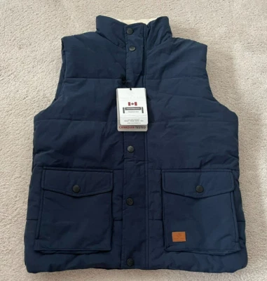 Nuevo con etiquetas Chaleco Sherpa Point Zero Medio Forrado Colección Canadiense Azul Marino Talla L Foto 1 de 4