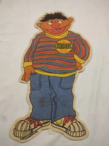 Vintage 1971-1975 ERNIE SESAME STREET Wall Hanging Pennant 20" - Picture 1 of 14
