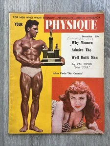 Joe Weider YOUR PHYSIQUE Bodybuilding Magazine VAL NJORD DEC 1948 VOL 10 NO 3 - Picture 1 of 20