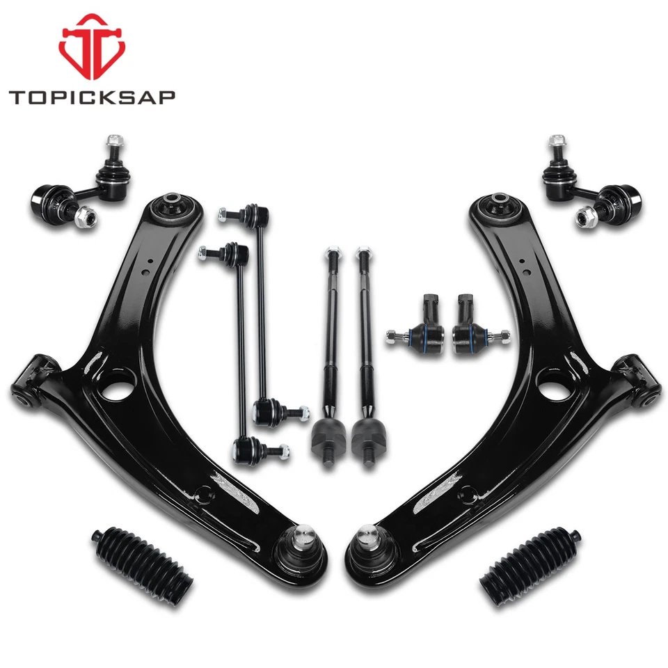 Kit de 12 brazos de control inferiores delanteros barra estabilizadora Tierod para Mitsubishi Lancer Outlander Foto 1 de 4