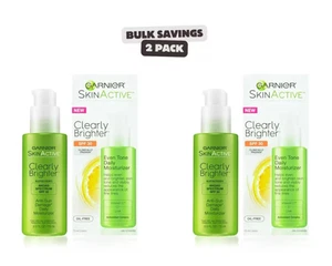 Crema hidratante facial Garnier SkinActive Clearly Brighter FPS 30 2,5 fl oz nueva paquete de 2 - Imagen 1 de 4
