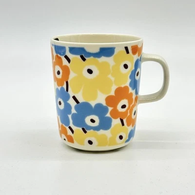 Marimekko Mag Pikkuinen Unikko Japão limitado 250ml cor laranja x amarelo x SkyBL - Imagem 1 de 4