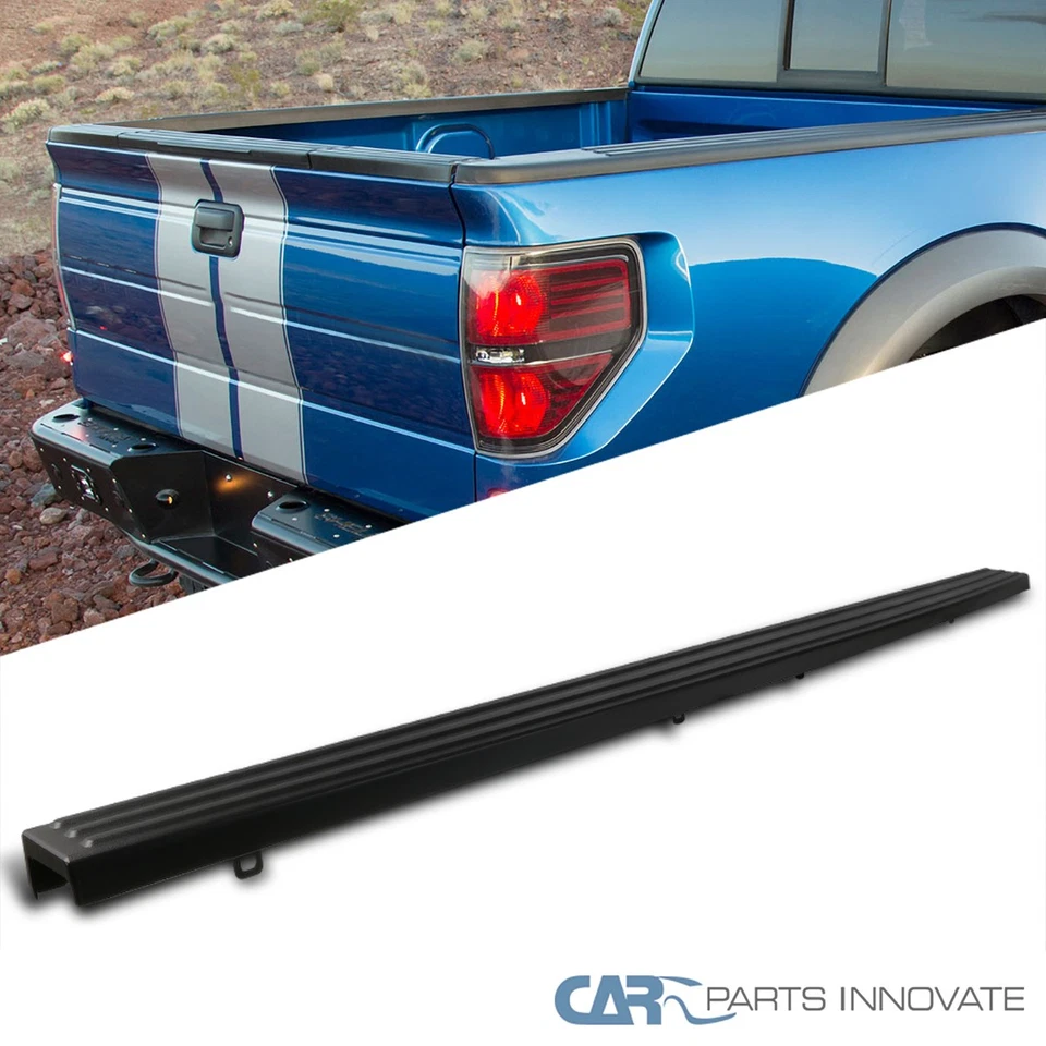 Fits 09-14 Ford F150 Styleside Black Tailgate Moulding Protector Spoiler Cap - Image 1 of 4