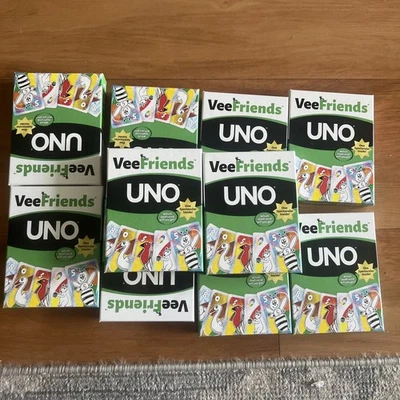 Brand New & Factory Sealed VeeFriends UNO Cards (X10) Mattel Creations Gary Vee - Image 1 of 4