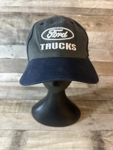 Ford Car Truck Hat Blue And Gray Adjustable Racing Hat - Picture 1 of 14