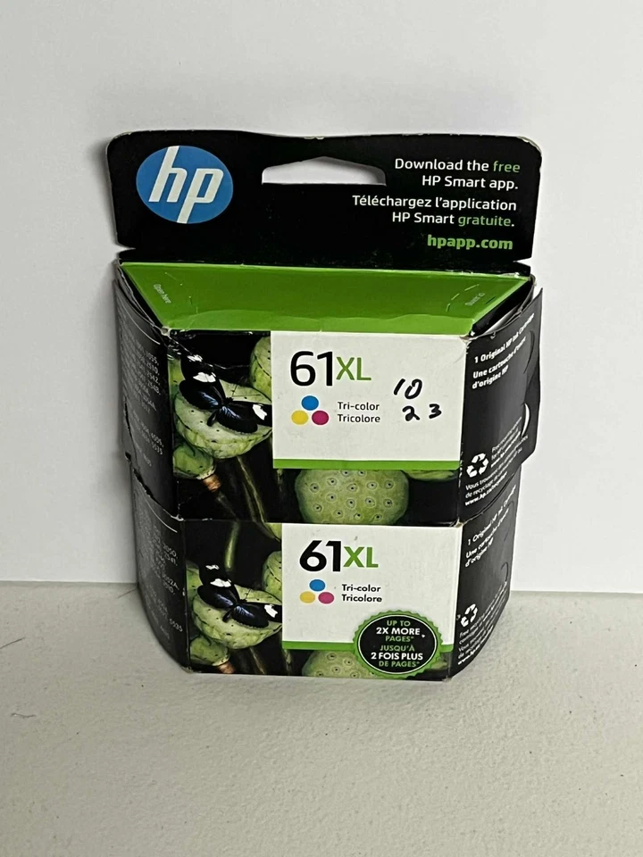 HP 61XL TRI-COLOR May 2019 61XL BLACK July 2019