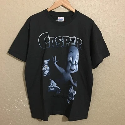 Футболка Casper The Friendly Ghost фильм промо печать AOP XL черная - Изображение 1 из 4