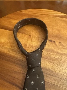 VTG Yves Saint Laurent NECKTIE Tie DARK CHOCOLATE BROWN YSL 2.75”X 54” - Picture 1 of 6