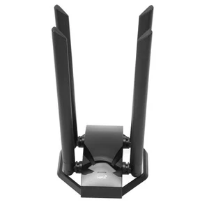 USB3.0 WiFi Adapter With 4 Antenna 2.4GHz 5GHz 1800Mbps WPA3 WiFi6 Wireless N CB - Afbeelding 1 van 24