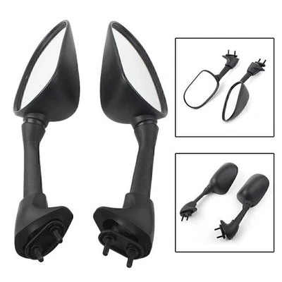 Espejo retrovisor negro ABS carcasa de plástico para motocicleta Yamaha YZF-R6 1999-2005 Foto 1 de 4
