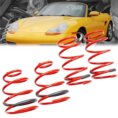 Kit de resortes reductores Megan Racing Red Street para 97-04 Porsche Boxster 986 Foto 1 de 4