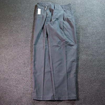 Bugleboy Pleated Chino Deadstock Vintage Gray Pants 34x32 - Image 1 of 4