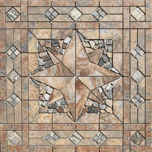 36" x 36" Fliese Medaillon Mosaik Wandbild - Home Depot Schieferoptik Fliesenserie - Bild 1 von 4