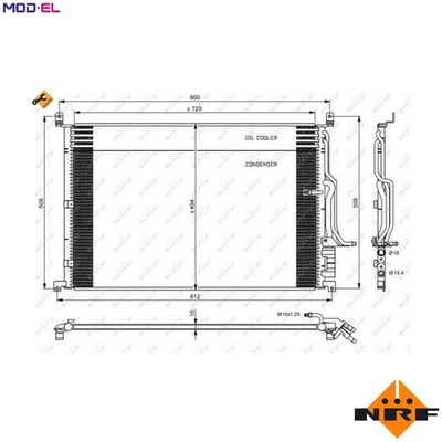 CONDENSER AIR CONDITIONING 35923 FOR AUDI A8L ASN/BBJ 3.0L BPK 3.1L BDX 2.8L A8 - Image 1 of 4