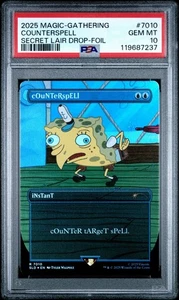 2025 MAGIC THE GATHERING SECRET LAIR DROP 7010 COUNTERSPELL FOIL PSA 10 - Picture 1 of 2