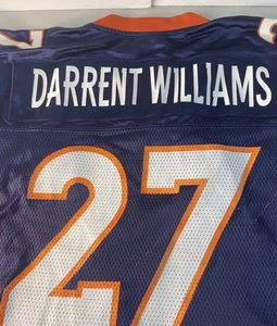 Maglia Vintage Reebok Autentica Denver Broncos Darrent Williams #27 Uomo Large - Foto 1 di 5