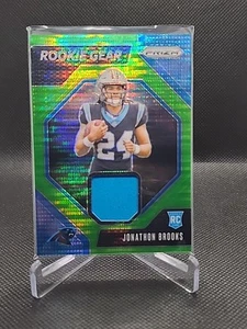 2024 Panini Prizm #RG-JBS Jonathon Brooks Rookie Gear Neon Green Pulsar Prizm - Bild 1 von 2