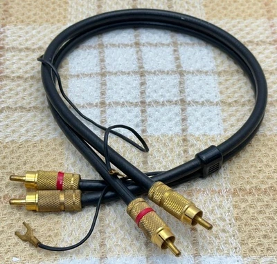 ENTRE C-45 Analog Phono Tonearm Cable 0.5m RCA USED JAPAN my sonic lab audio - Image 1 of 2