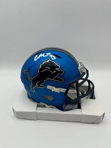 Christian Mahogany Autographed Detroit Lions Alternate Mini Football Helmet JSA - Picture 1 of 4