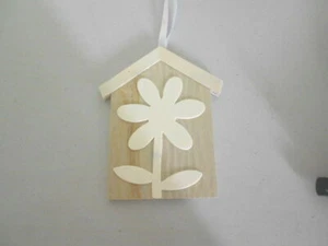 Paint Your Own Hanging Plaque - New - HOUSE W/FLOWER - Picture 1 of 1