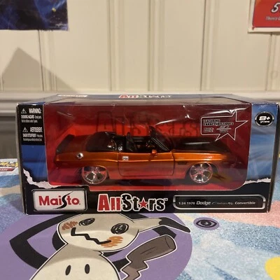 Dodge Challenger R/T 1970 diecast 1:24 Maisto All Stars Edition convertible Foto 1 de 4