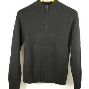 MICHAEL BRANDON 1/2 ZIP SWEATER BLACK SIZE SMALL - Picture 1 of 7