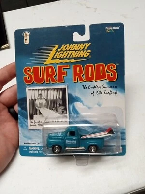 Johnny Lightning Surf Rods Hermosa Beach Bums Ford pickup 1/64 60’s Surfing - Image 1 of 3