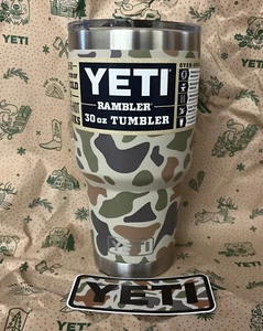 Yeti 30 Oz. Rambler Tumbler Magslider Deckel Ente Camouflage Muster Brandneu - Bild 1 von 5