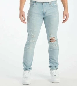 LEVI'S 511 FLEX 28W 32L STRETCH SLIM FIT DESTRUCTED SLIM STONEWASH JEANS - Bild 1 von 3