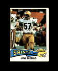 Jim Merlo Signed 1975 Topps New Orleans Saints Autograph