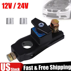 12-24V Universal Car Battery Disconnect Isolator Cut Off Switch Battery Terminal - Foto 1 di 13
