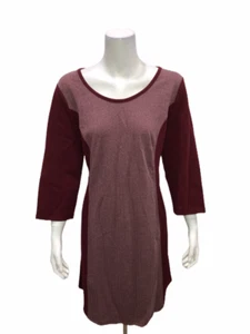 Liz Claiborne New York Women's Petite Herringbone Knit Dress Merlot PXL Size - Picture 1 of 2
