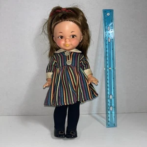 Eva Harta in Striped Dress W. Goebel 4303 West Germany 1957 11.5" Vinyl Doll - Picture 1 of 9
