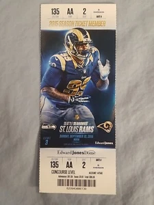 9-13-15 2015 Seattle Seahawks @ St. Louis Rams Ticket Stub *Lockett Debut & TD - Picture 1 of 2