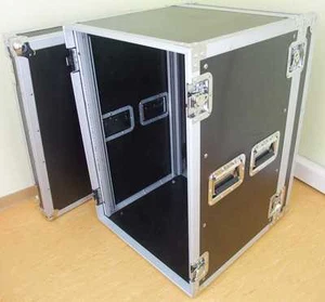 Profi Verstärkerrack PR 2, 16 HE, 47 cm tief Double Door Amprack Flightcase Rack - Picture 1 of 10